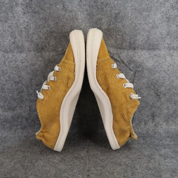 Time and Tru Shoes Women 6.5 Sneaker Casual Fashion Slip On Corduroy Yellow Flat - Picture 9 of 13